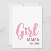 Girl Mama Est. Personalized Gift Kaart (Voorkant)