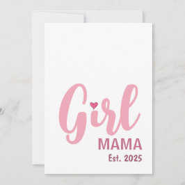 Girl Mama Est. Personalized Gift Kaart