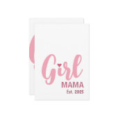 Girl Mama Est. Personalized Gift Kaart (Voorkant / Achterkant in situ)