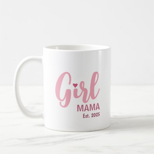Girl Mama Est. Personalized Gift Koffiemok (Links)