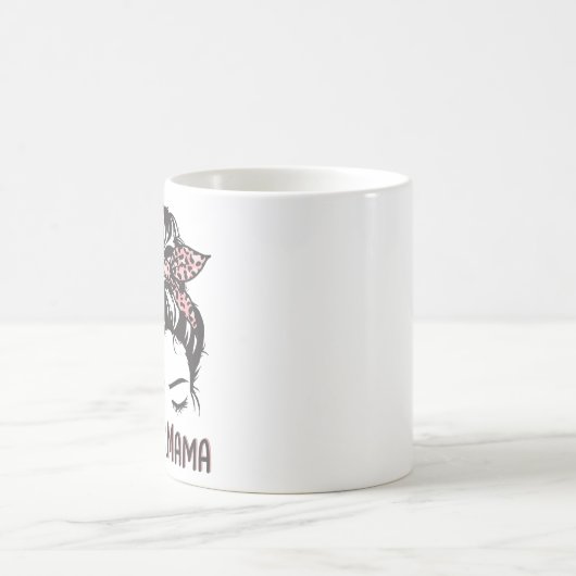 Girl Mama Messy Bun Girl Mam Gifts Koffiemok (Center)