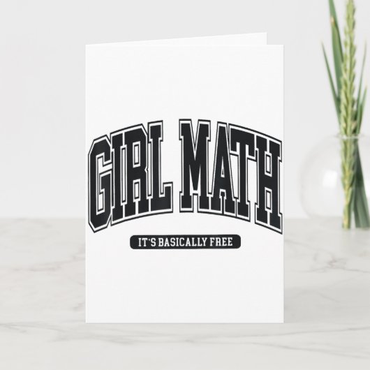 Girl Math University  Kaart (Voorkant)