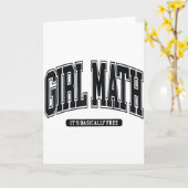Girl Math University  Kaart (Gele Bloem)