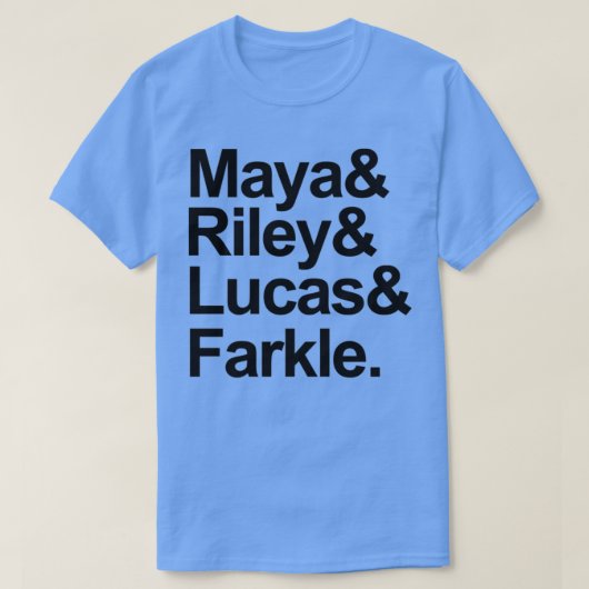 Girl Meets World characters  T-shirt (Design voorkant)