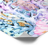 Girl Mermaid Baby shower Signs Poster (Hoek)