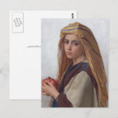 Girl met Pomegranaat door Bouguereau Briefkaart (Voorkant / Achterkant)