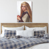 Girl met Pomegranaat door Bouguereau Canvas Afdruk (Insitu (Slaapkamer))