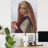 Girl met Pomegranate William-Adolphe Bouguereau Poster (Thuiskantoor)