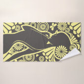 Girl Modern Minimalist Towel Badhanddoek (Badhanddoek)