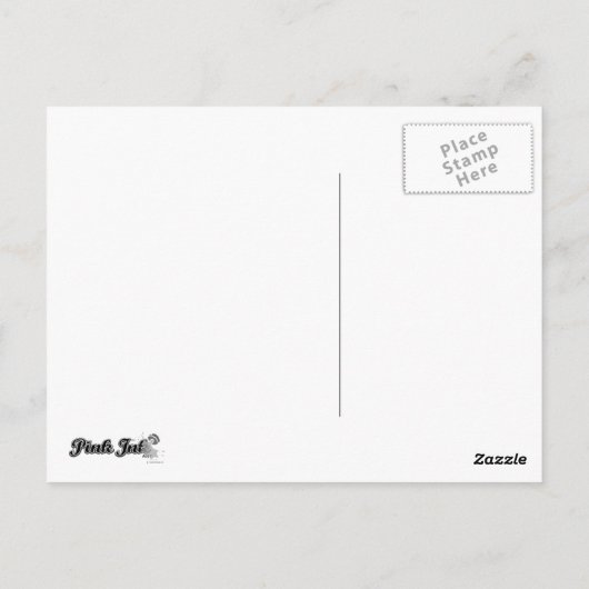 Girl Monkey Afstuderen Aangepast Briefkaart (Achterkant)