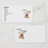 Girl Monkey Little Swinger Visitekaartje (Voorkant / Achterkant)