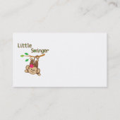 Girl Monkey Little Swinger Visitekaartje (Achterkant)