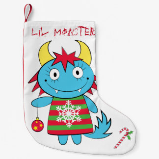 Girl Monster met Ornament Kleine Kerstsok