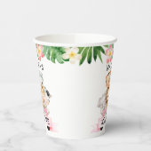 Girl Oerwoud Safari Birthday Paper Cups Papieren Bekers (Links)