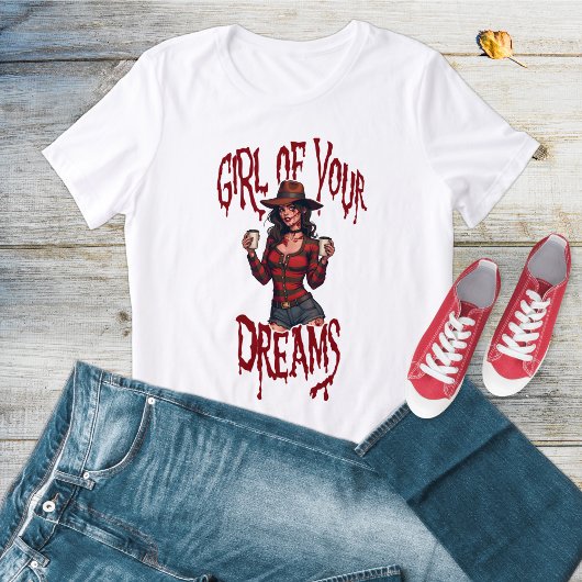 Girl of Your Dreams Funny Halloween Horror Tri-Blend Shirt