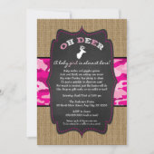 GIRL Oh Deer Buck Baby Sprinkle met camo Kaart (Voorkant)