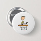 Girl on Balance Beam Ronde Button 5,7 Cm (Voorkant /achterkant)