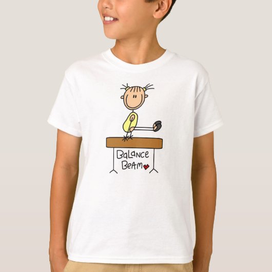 Girl on Balance Beam T-shirt (Voorkant)