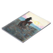Girl on Horse Peaceful Sunset Notebook Journal Notitieboek (Linkerzijde)