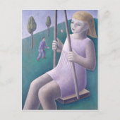 Girl on Swing 1996 Briefkaart