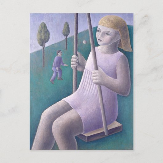 Girl on Swing 1996 Briefkaart