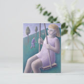 Girl on Swing 1996 Briefkaart