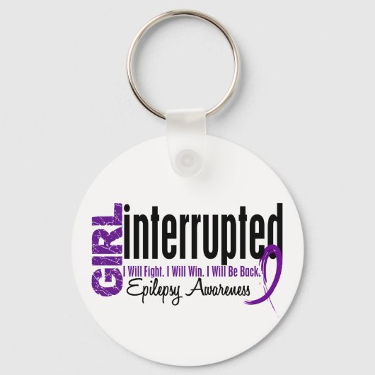 Girl onderbroken 1 epilepsie sleutelhanger (Voorkant)