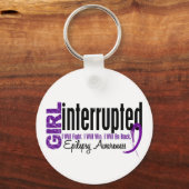 Girl onderbroken 1 epilepsie sleutelhanger (Voorkant)