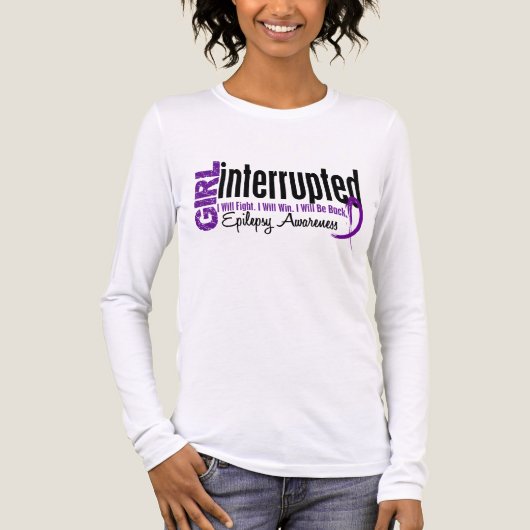 Girl onderbroken 1 epilepsie Tri-Blend shirt (Voorkant volledig)
