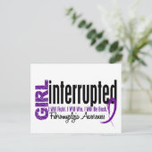 Girl Onderbroken 1 fibromyalgie Briefkaart (Staand voorkant)