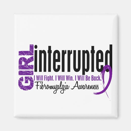 Girl Onderbroken 1 fibromyalgie Magneet (Voorkant)
