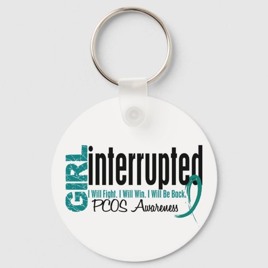 Girl onderbroken 1 PCOS Sleutelhanger (Voorkant)