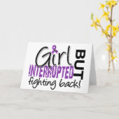 Girl onderbroken 2 Chiari Malformatie Kaart (Gele Bloem)