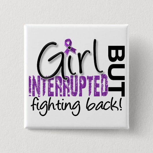 Girl onderbroken 2 Chiari Malformatie Vierkante Button 5,1 Cm (Voorkant)