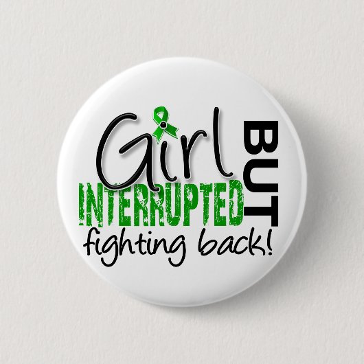 Girl Onderbroken 2 Depressie Ronde Button 5,7 Cm (Voorkant)