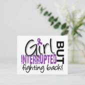 Girl Onderbroken 2 Fibromyalgie Briefkaart (Staand voorkant)