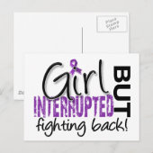 Girl Onderbroken 2 Fibromyalgie Briefkaart (Voorkant / Achterkant)
