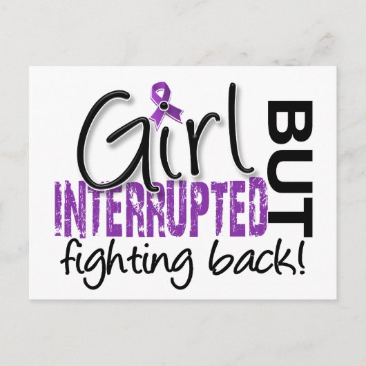 Girl Onderbroken 2 Fibromyalgie Briefkaart (Voorkant)
