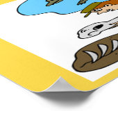 GIRL paleontoloog Poster (Hoek)