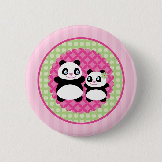 Girl Panda Beer Button (Voorkant)