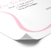 Girl Paris Franse Coquette Eerste Verjaardag Teken Poster (Hoek)