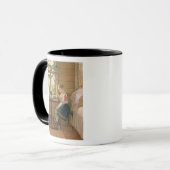 Girl Peeling Berries, 1880 Mok (Voorkant links)