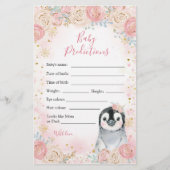 Girl Penguin Winter Snowflake Baby (Voorkant)