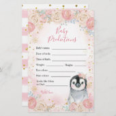 Girl Penguin Winter Snowflake Baby (Voorkant / Achterkant)