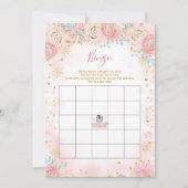 Girl Penguin Winter Snowflake Bingo Game Kaart (Voorkant)