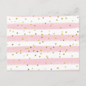 Girl Penguin Winter Snowflake Books for Baby Uitnodiging Briefkaart (Achterkant)