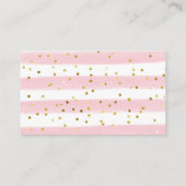 Girl Penguin Winter Snowflake Diaper Raffle Informatiekaartje (Achterkant)