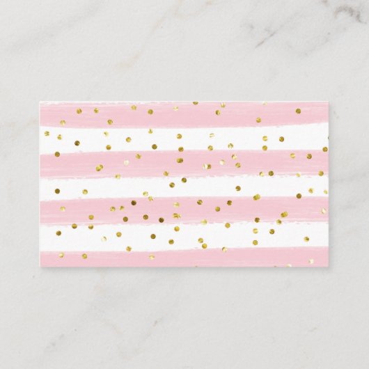 Girl Penguin Winter Snowflake Diaper Raffle Informatiekaartje (Achterkant)