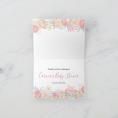 Girl Penguin Winter Snowflake Hartelijk dank Bedankkaart (Binnen)