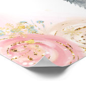 Girl Penguin Winter Snowflake Welcome Sign Poster (Hoek)